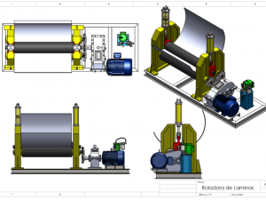 Plate folding machine 3D-printmodel