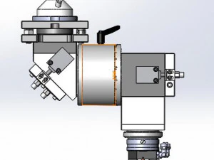 Głowica spawalnicza światłowodowa Model 3D
