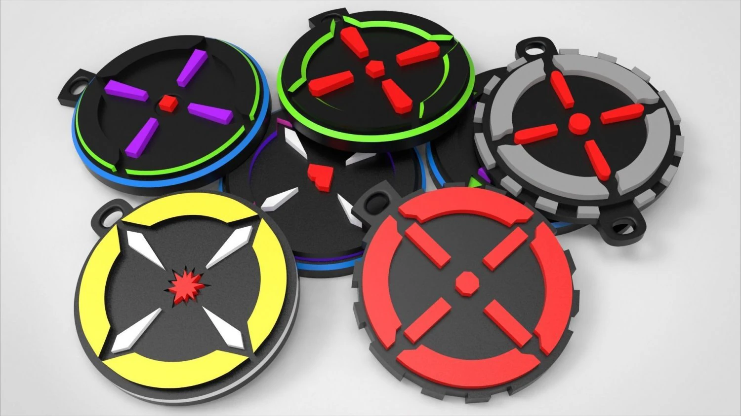 headshots amulet 3D Print Model .c4d .max .obj .3ds .fbx .stl .blend 