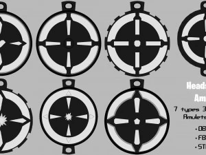 headshots amulet 3D Print Model