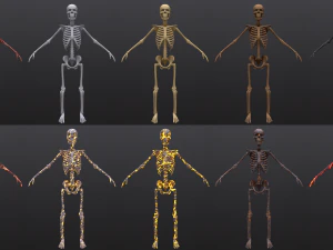 substance skeleton army 3D Model