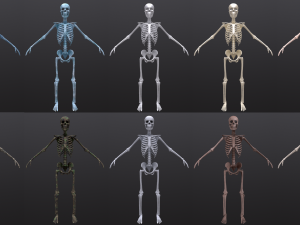 substance skeleton army 3D Model