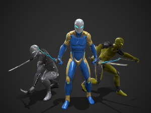 cyborg ninja killer 3D Model