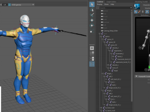 cyborg ninja killer 3D Model