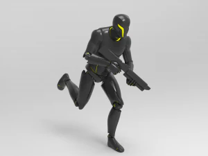 Cyborg Ninja Trooper 3D Modell