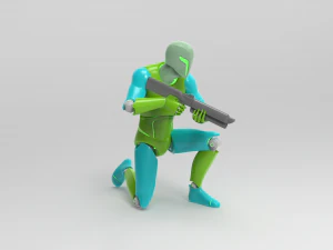 Cyborg Ninja Trooper 3D Modell