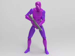 Cyborg Ninja Trooper 3D Modell