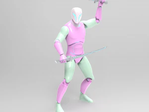 Cyborg Ninja Trooper 3D Modell