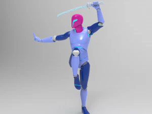 Cyborg Ninja Trooper 3D Modell
