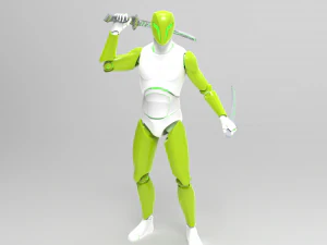 Cyborg Ninja Trooper 3D Modell