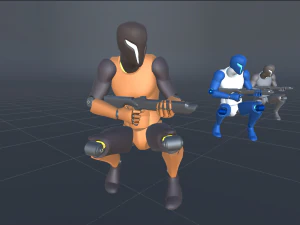 Cyborg Ninja Trooper 3D Modell