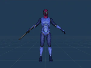 Cyborg Ninja Trooper 3D Modell