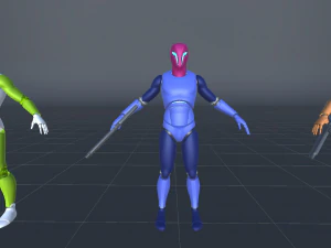 Cyborg Ninja Trooper 3D Modell