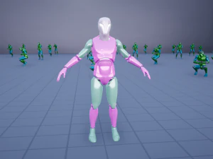 Cyborg Ninja Trooper 3D Modell