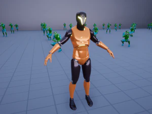 Cyborg Ninja Trooper 3D Modell