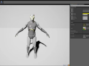 Cyborg Ninja Trooper 3D Modell