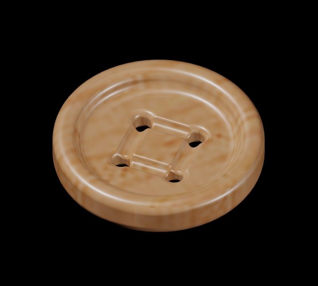 button for clothing 20mm Model 3D .c4d .max .obj .3ds .fbx .stl .blend 