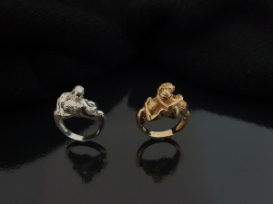 Ring kiss hug 3D 프린트 모델