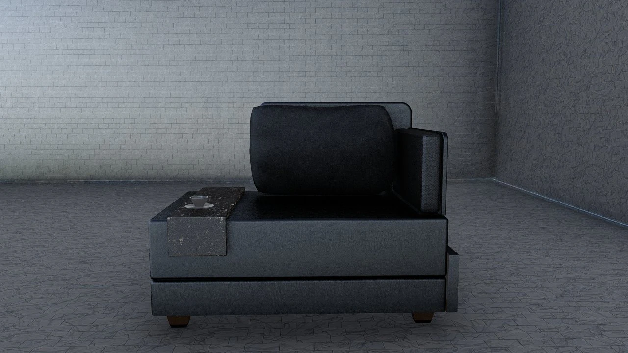 leather sofa 3D Model .c4d .max .obj .3ds .fbx .stl .blend 