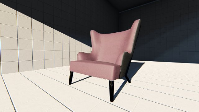 arm chair 3D 모델 .c4d .max .obj .3ds .fbx .stl .blend 