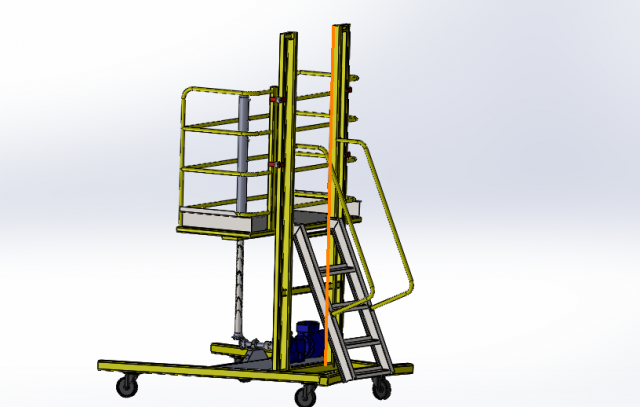 painting trolley cart 3D Model .c4d .max .obj .3ds .fbx .stl .blend 