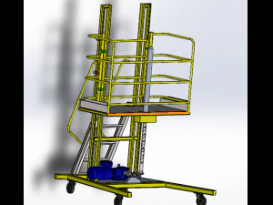 painting trolley cart 3D Model