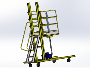 painting trolley cart 3D Model