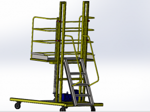 painting trolley cart 3D Model
