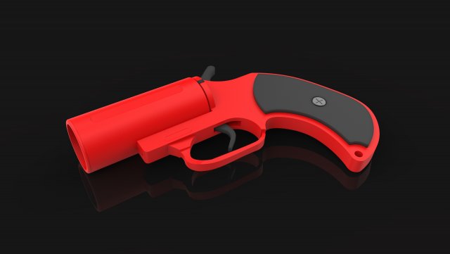 flaregunbulletstl 3D 打印模型 .c4d .max .obj .3ds .fbx .stl .blend 