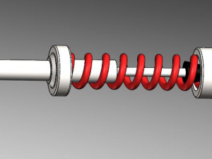spring car engine component Modello di stampa 3D