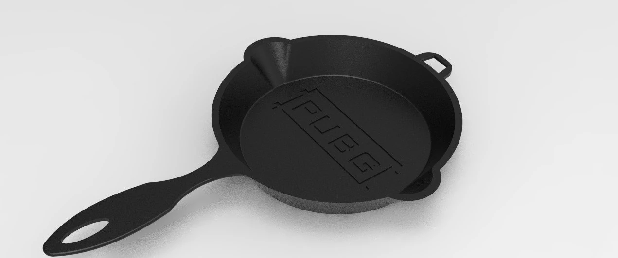 padella pubg Modello di stampa 3D .c4d .max .obj .3ds .fbx .stl .blend 