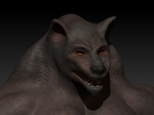 humanoid wolf creature Modelo 3D