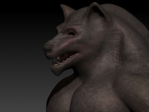 humanoid wolf creature Modelo 3D