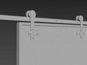 slider rustic door - read the description - 3D मॉडल