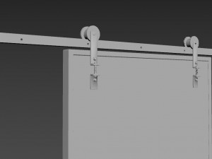 slider rustic door - read the description - 3D मॉडल