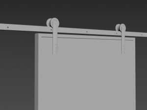slider rustic door - read the description - 3D मॉडल