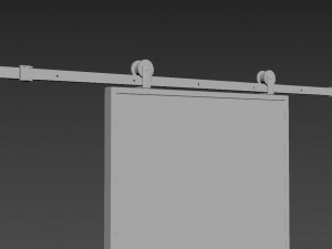 slider rustic door - read the description - 3D मॉडल