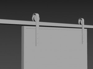 slider rustic door - read the description - 3D मॉडल