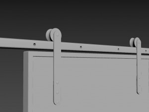 slider rustic door - read the description - 3D मॉडल