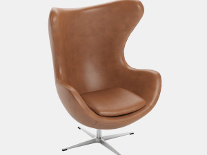 egg chair arne jacobsen fritz hansen Modello 3D