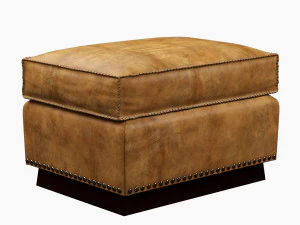 ralph lauren colorado club ottoman Modèle 3D