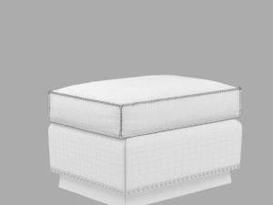 ralph lauren colorado club ottoman 3D Model