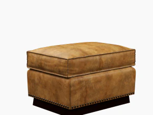 ralph lauren colorado club ottoman 3D Model