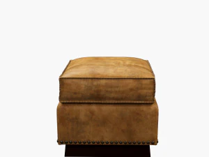 ralph lauren colorado club ottoman 3D Model