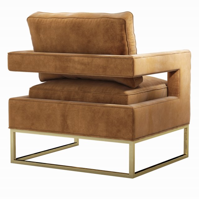 Avery cognac outlet velvet chair