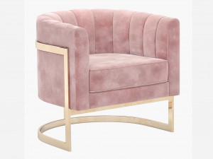 mica gold accent chair 3Dモデル