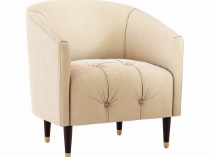 neiman marcus tufted accent chair 3D Model
