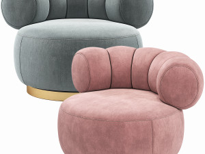 Eichholtz Phedra Swivel Chair 3D Model