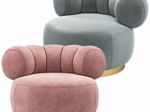 Eichholtz Phedra Swivel Chair 3D Model