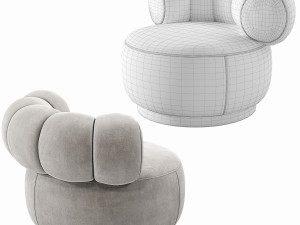 Eichholtz Phedra Swivel Chair 3D Model